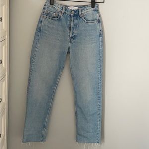 & other stories straight leg jeans size 26